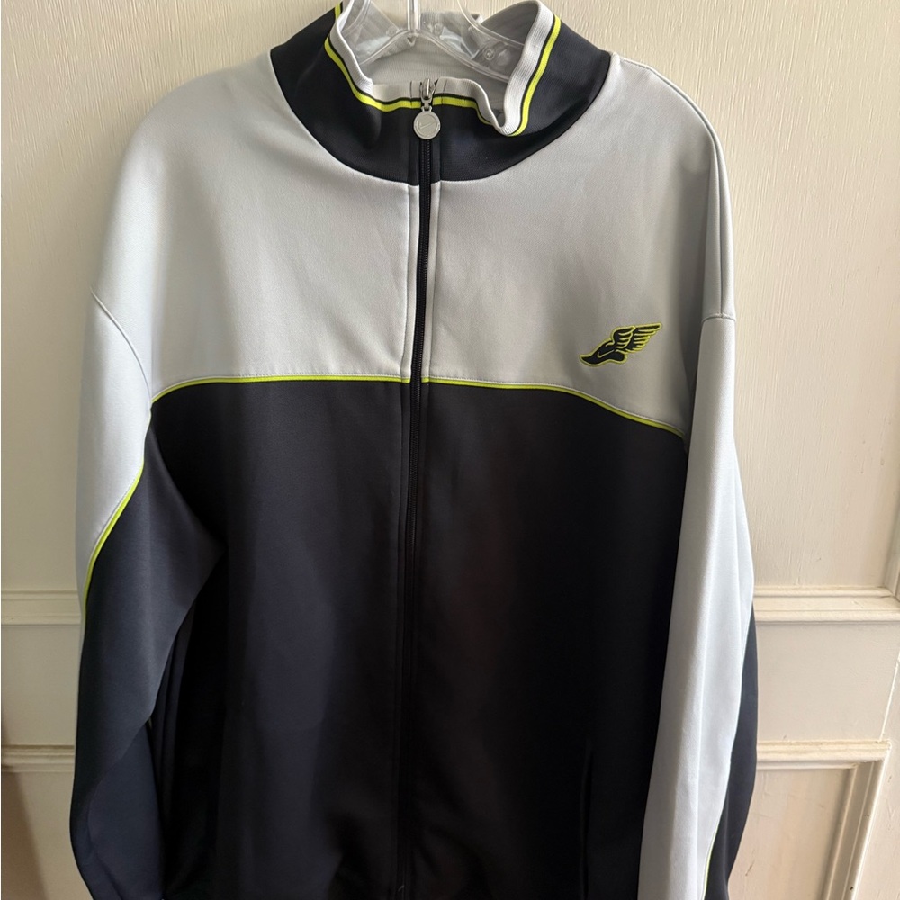 Official Nike Black and Gray Track Jacket with Logo